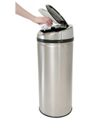 iTouchless® NX 13-gal. Stainless Steel Touchless Trashcan®