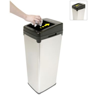 iTouchless® SX 14-gal. Black Touchless Trashcan®