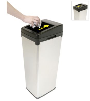 iTouchless® SX 14-gal. White Touchless Trashcan®