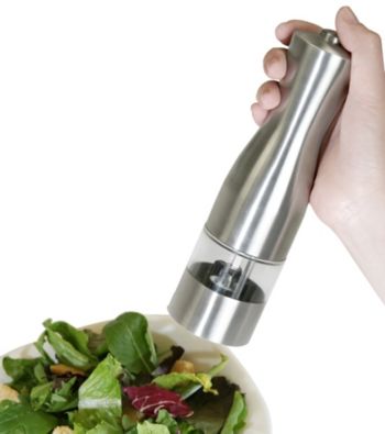 iTouchless EZ Hold Automatic Stainless Steel Salt/Pepper Mill