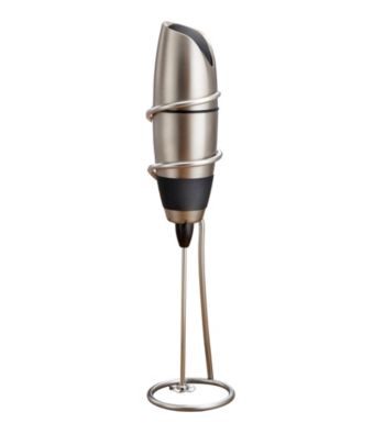 Bon Jour® Chrome and Black Cafe Latte Frother