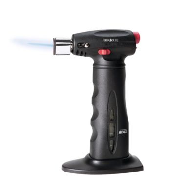 Bon Jour® Black Chef's Torch with Fuel Gauge