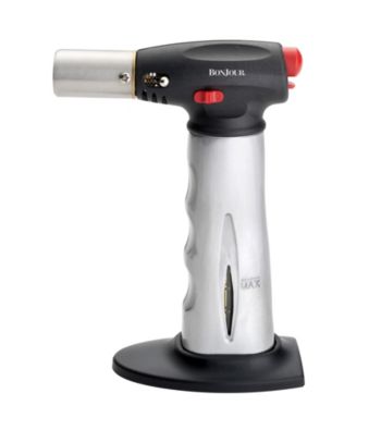 Bon Jour® Brushed Aluminum Chef's Torch with Fuel Gauge