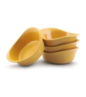 Rachael Ray® Yellow Stoneware 4-pc. 3-oz. Lil' Saucy™ Dipping Cup Set