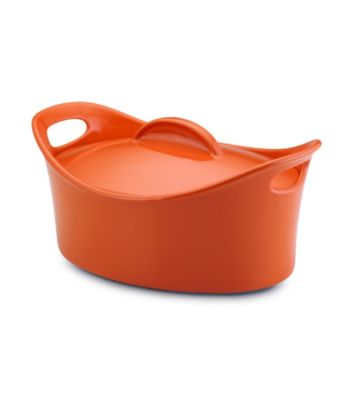 Rachael Ray® Orange Stoneware 4.25-qt. Casseroval™
