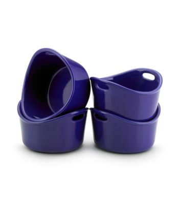 Rachael Ray® Blue Stoneware 4-pc. 10-oz. Bubble & Brown™ Singles Set