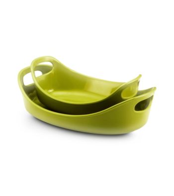 Rachael Ray® Green Stoneware 2-pc. Bubble & Brown™ Set