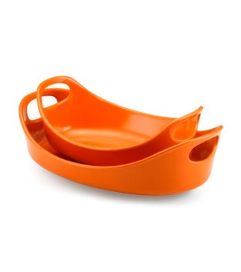 Rachael Ray® Orange Stoneware 2-pc. Bubble & Brown™ Set