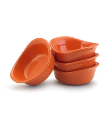 Rachael Ray® Orange Stoneware 4-pc. 3-oz. Lil' Saucy™ Dipping Cup Set