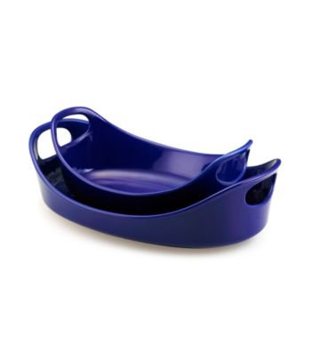 Rachael Ray® Blue Stoneware 2-pc. Bubble & Brown™ Set