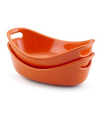 Rachael Ray® Orange Stoneware 2-pc. 12-oz. Bubble & Brown™ Individuals Set