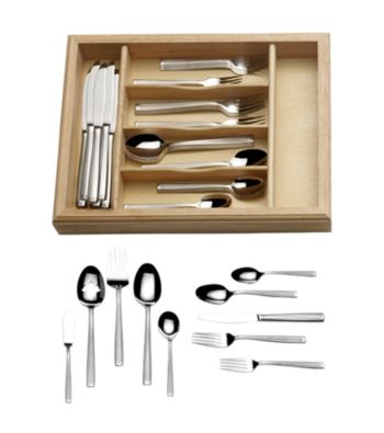 Mikasa&reg; Meridian Frost 65-pc. Flatware Set with Caddy