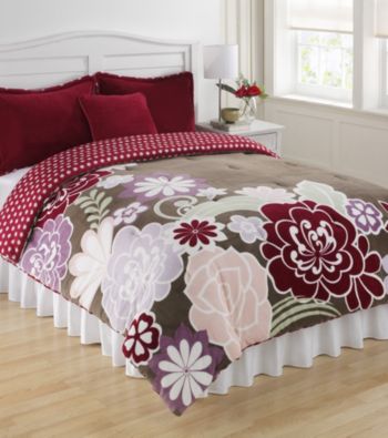 Flower Power Kids' Micro Plush Mini Comforter Set by Cozy.Fresh.Fun