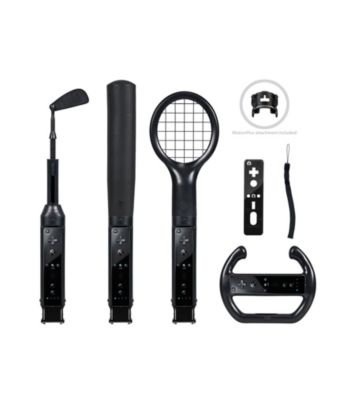 CTA Digital Grand Slam 6-pc. Sports Pack for Nintendo® Wii® - Black