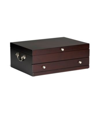 Wallace® Regency Dark Walnut Single Drawer Flatware Storage Chest