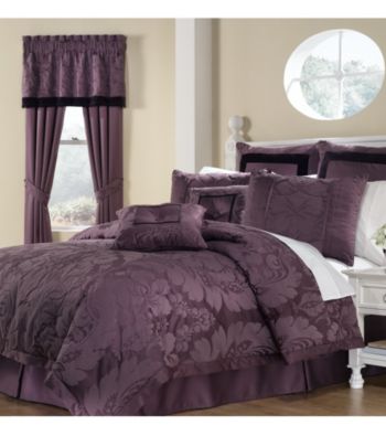 Lorenzo 8-pc. Comforter Set by Royal Heritage Home® - Purple