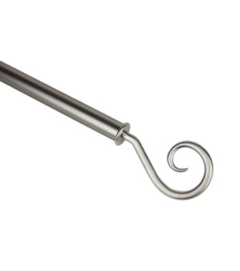 Rod Desyne Drapery Rod with Curl Finials - Satin Nickel