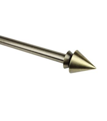 Rod Desyne Drapery Rod with Cone Finials - Antique Brass