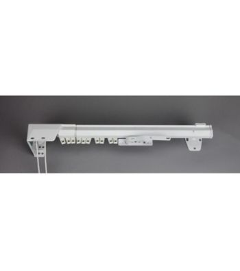 Rod Desyne One-Way Cord-Left Traverse Rod - White
