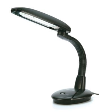 Sunpentown® EasyEye 2-tube Energy Saving Desk Lamp with Ionizer - Black