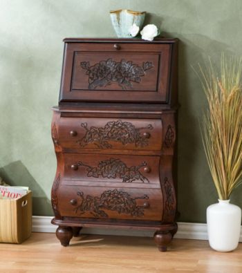 Holly & Martin™ Logan Walnut Front File Desk