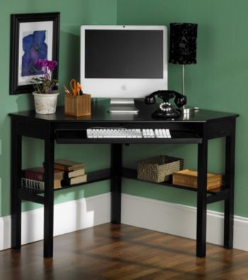 Holly & Martin™ Alexander Black Corner Desk