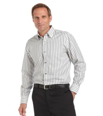 Kenneth Roberts Platinum® Men's Oxford Stripe Shirt - Mica