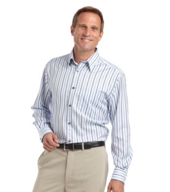 Kenneth Roberts Platinum® Men's Oxford Stripe Shirt - Light Blue