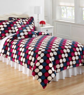 Dot Chocolate Kids' Micro Plush Mini Comforter Set by Cozy.Fresh.Fun
