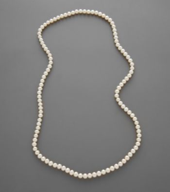 Freshwater Pearl Endless Necklace - White