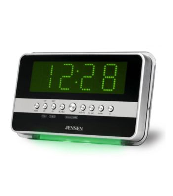 Jensen Wave Sensor AM/FM Dual Alarm Clock Radio