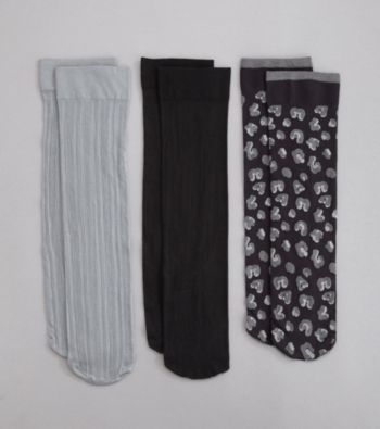 Relativity® Leopard 3-Pack Trouser Socks