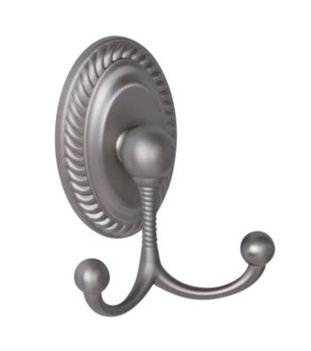 Elegant Home Fashions® Stanley Towel Double Hook - Brushed Satin Nickel