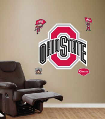 NCAA® Ohio State Buckeyes Logo Stick-on Wall Graphic