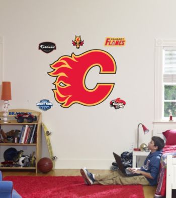 NHL® Calgary Flames Stick-on Wall Graphic