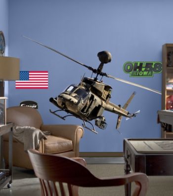 OH-58 Kiowa Warrior Stick-on Wall Graphics
