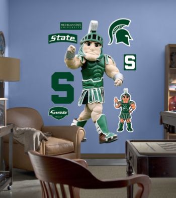 NCAA® Michigan State Mascot Stick-on Wall Graphic