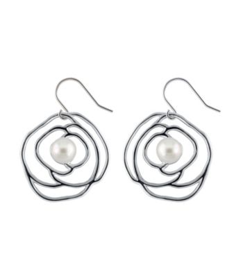 .925 Sterling Silver Freshwater Pearl Earrings
