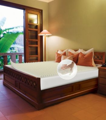 Future Foam™ Comfort Loft Eco Convoluted Memory Foam Mattress Topper