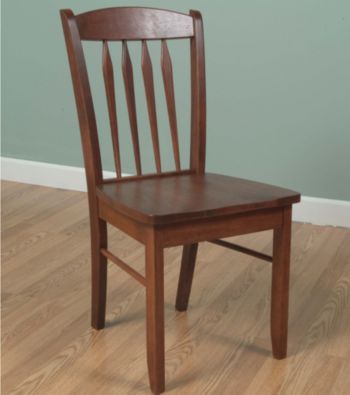 TMS Savannah Hardwood Desk Chair - Cherry Finish