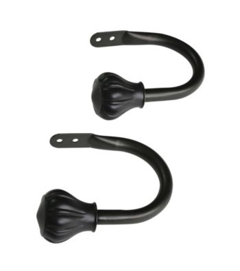 Elegant Home Fashions® Milan Holdback - Dark Chocolate & Black