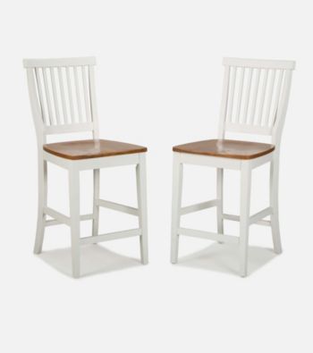 Home Styles® Counter Stool - White/Oak