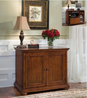 Home Styles® Homestead Compact Office Cabinet - Warm Oak