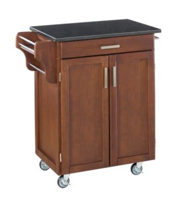 Home Styles® Cuisine Kitchen Cart with Black Granite Top - Medium Cherry