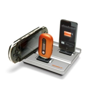 idapt® i3 Universal Charger with 6 Interchangeable Device Tips - Silver