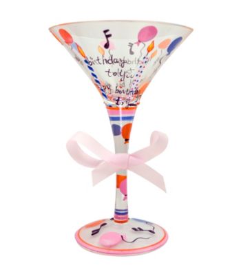 Delish™ Stemware - Happy Birthday Martini