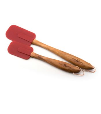 Paula Deen® Signature 2-pc. Red Wood with Silicone Spatula Set