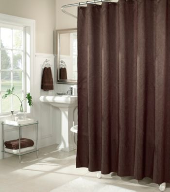 m.style™ Waves Solid Shower Curtain