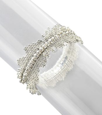 BT-Jeweled Single Row Stone Shaky Bracelet - Crystal/Silvertone