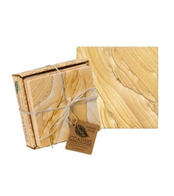 Thirstystone® Natural Sandstone 4-pk. Coasters